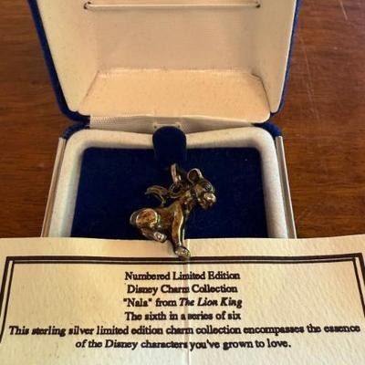 Disney Store 1995 Sterling Silver Limited Edition Nala Charm Number 1931 Of 10,000