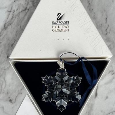 Swarovski Crystal 1996 Christmas Ornament With Original Box