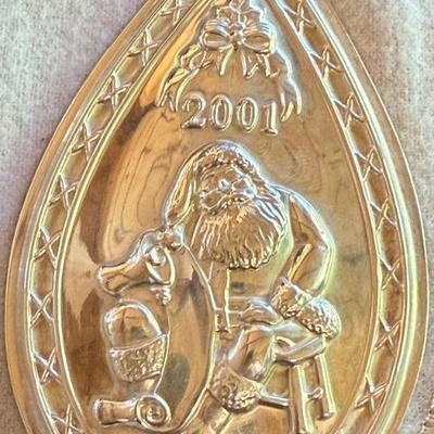 Waterford 2001 Sterling Silver Joy Of Christmas First Edition Ornament - 27.84 Grams