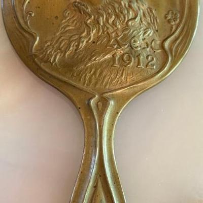 REX 1912 Hand Mirror New Orleans Mardi Gras Krewe Favor