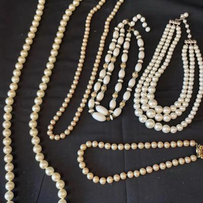 Sale Photo Thumbnail #17: Collection of Lovely Faux Pearls