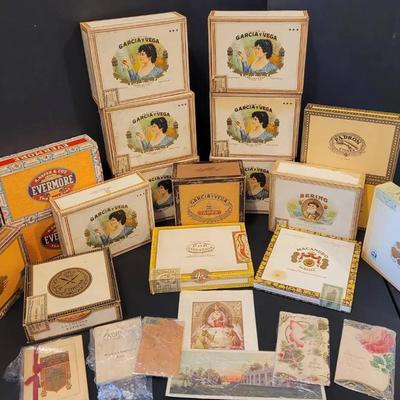 Sale Photo Thumbnail #5: Vintage Cigar Box Collection – Garcia y Vega, Evermore, Padron, Bering, Macanudo– Lot of 17 Boxes 