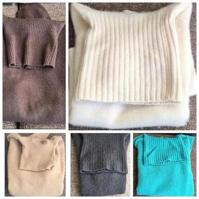 Sale Photo Thumbnail #51: Cashmere & Cashmere-Esque Sweater Collection – Set of 5 (Various Sizes)
