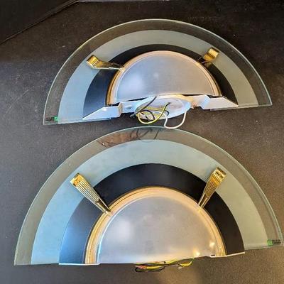 Sale Photo Thumbnail #39: Modern Art Deco Style Wall Sconces C