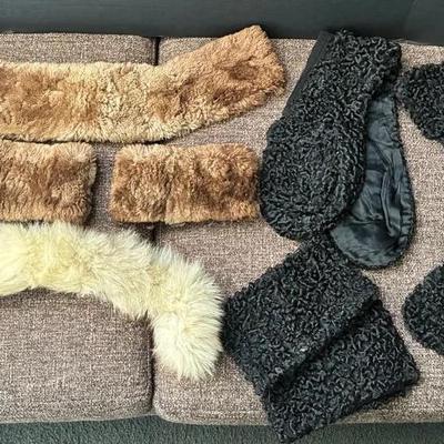 Sale Photo Thumbnail #67: Persian Lamb Collars Wrist Cuffs And More 