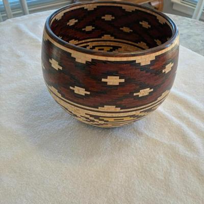 Make offer Closed segmented bowl materials, hard maple, bloodwood, yellowheart, wenge,snake wood