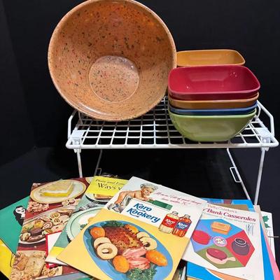 Melmac Bowl Set &  Retro Cookbooks
