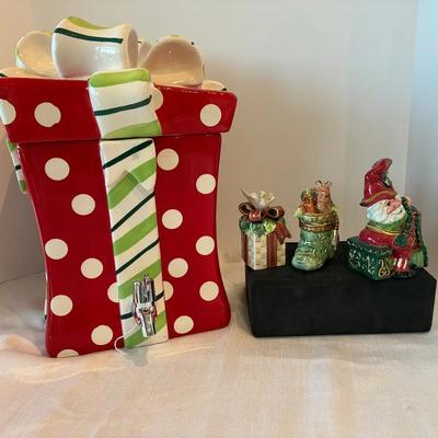 Holiday Drink Dispenser, Plus Fitz & Floyd 