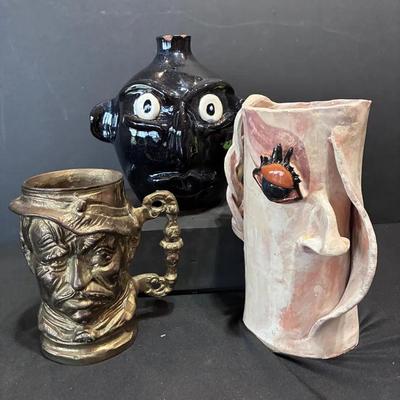 Face Jug, Face Mug, Teddy Roosevelt Bust Tankard
