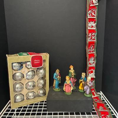 Shiny Brite Ornaments, Nativity Set, 12 Days Of Christmas 
