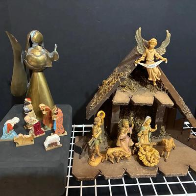 Two Nativity Sets & an Angel