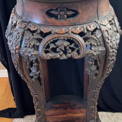 Antique Marble Top Display Stand * Gorgeous 