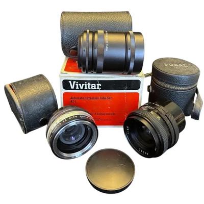 Focal 35mm Lens , Vivitar Auto 2x Custom Converter 2X-1 & Automatic Extension Tube Set AT-1