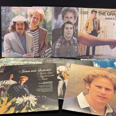 5~ SIMON & GARFUNKEL Records LPs * SOLO: 1~ PAUL SIMON 2~ GARFUNKEL