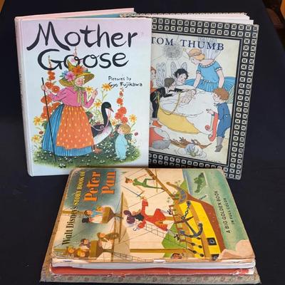 5 Antique and Vintage Hardcover Children’s Books , 1921 Mother Goose 
