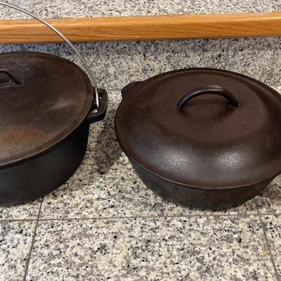 CAST IRON! 5 QT Dutch Baby * Skillet 101/4 #8 On Lid