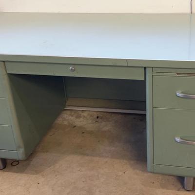 Corry Metal Mid Century Desk * Office, Teacher, Shop