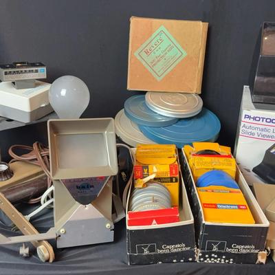 Vintage SMITH-VICTOR Floodmaster & BAIA Reviewer * 15+ Old Home Movie Film Reels 