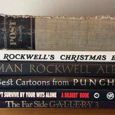 Farside; Dilbert; Punch Cartoons * Books Of Norman Rockwell & Saturday Evening Post 