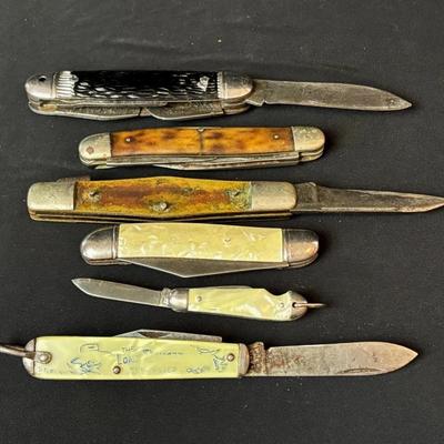 6 Vintage Pocketknives , Lone Ranger , Kamp King and more 