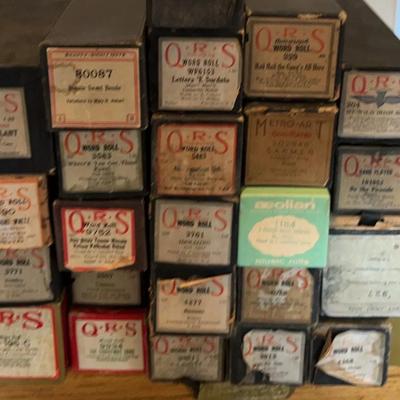 22 Vintage Player Piano Rolls 