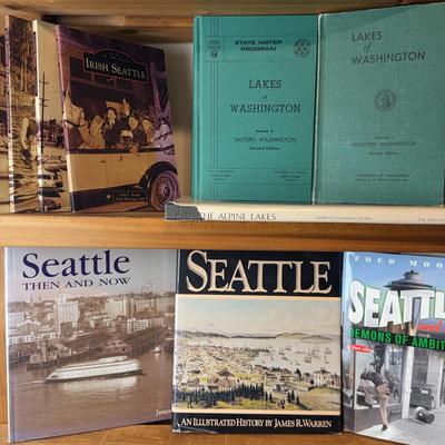 Collection Of Books About Seattle * Vintage 1965-1973 ‘Lakes Of Washington’