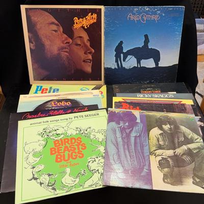 PETE SEEGER; ARLO GUTHRIE; RICKY SCAGGS; LEONARD COHEN Records LPs