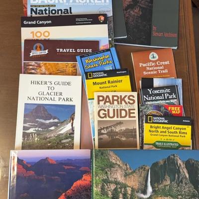 Mix Of Maps & Books Of Our National Parks; Grand Canyon; Glacier; PNW & More