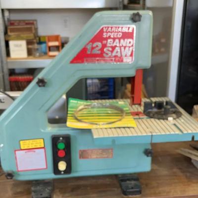 Central Machinery 12" Variable Speed Band Saw * Extra New Saw Blade * Tested and Working !