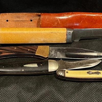 Vintage Knife Lot * Colonial * Pocket Knives * Filet Knife * Locking Blade