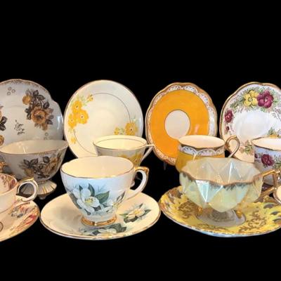 8 English , Japan Teacups & Saucers , 1 Royal Albert and More 