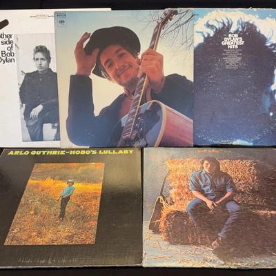 BOB DYLAN, JOHN PRINE & ARLO GUTHRIE! Records LPs