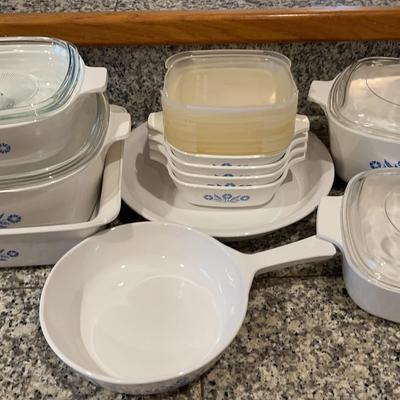 Huge Collectible Corning Ware Set! Blue Cornflower 