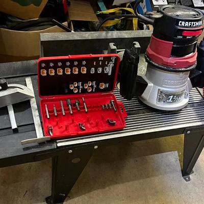 Craftsman Router & Table with Set Of Bits * Model 315.175