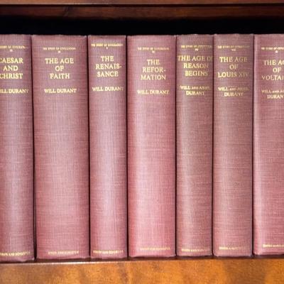 Vintage 1950s Set Of ‘Story Of Civilization’ Volumes # 1-11 * Will & Aerial Durant
