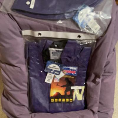 UW University Of Washington Go Dawgs New! Rain Hat & Size XL Rain Jacket