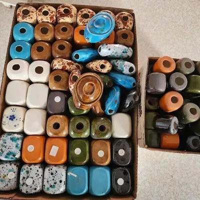 Large Ceramic Macrame Beads