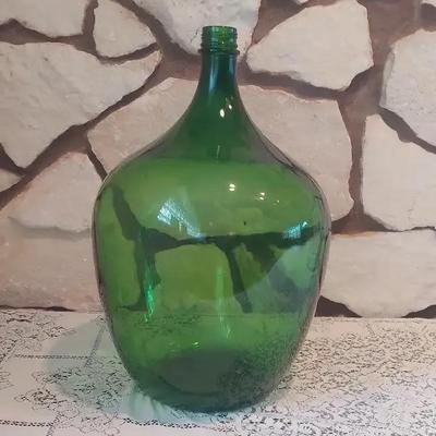 XL Hand Blown Green Glass 