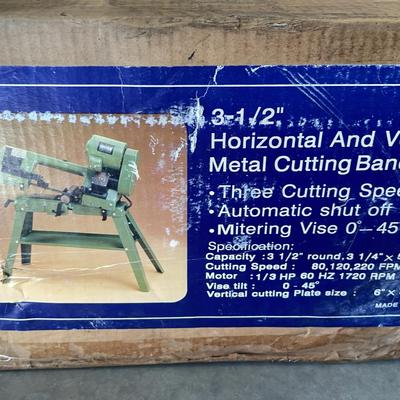 3-1/2" Horizontal and Vertical Metal Cutting Bandsaw