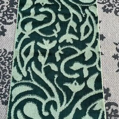 Pair Of Green Carpet Runners 24x60 (1)