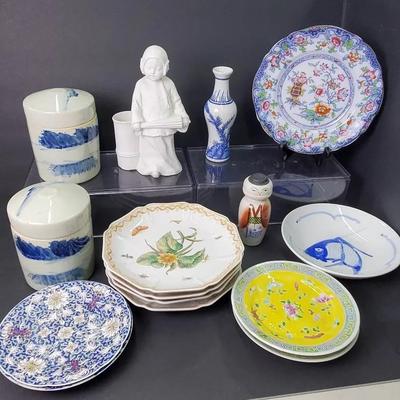 Decorative Asian Ceramics: Figurine, Plates, Bowls, Jars, More