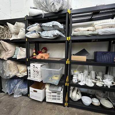 Plastic Shelving Units (3) - 36X18X76”