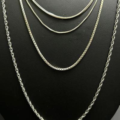 Sterling Silver Chains - 17" to 24"