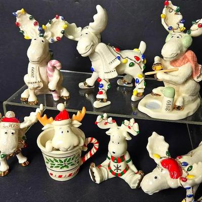Lenox Marcel Moose Christmas Ornaments & More 2003-2010