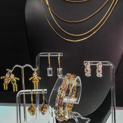  Vermeil & Gold Plated Sterling Silver Jewelry