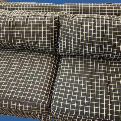 Black & Gold Tailored Silpcover Sofa 82"x42"x30"