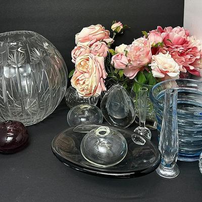 Crystal & Glass Vases - 3" To 9"