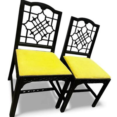Chinoiserie Dining Chairs -  19x19x35