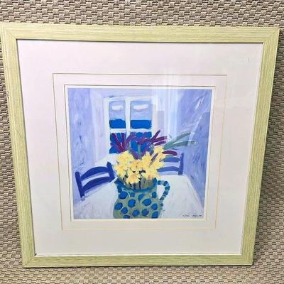 Louise Waugh Expressionist Still Life Print, Framed - 25X25”