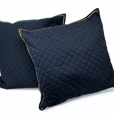 Navy Ralph Lauren Throw Pillows (2) - 26x26"